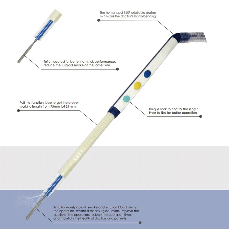 description of telescopic smoke evacuation pencil
