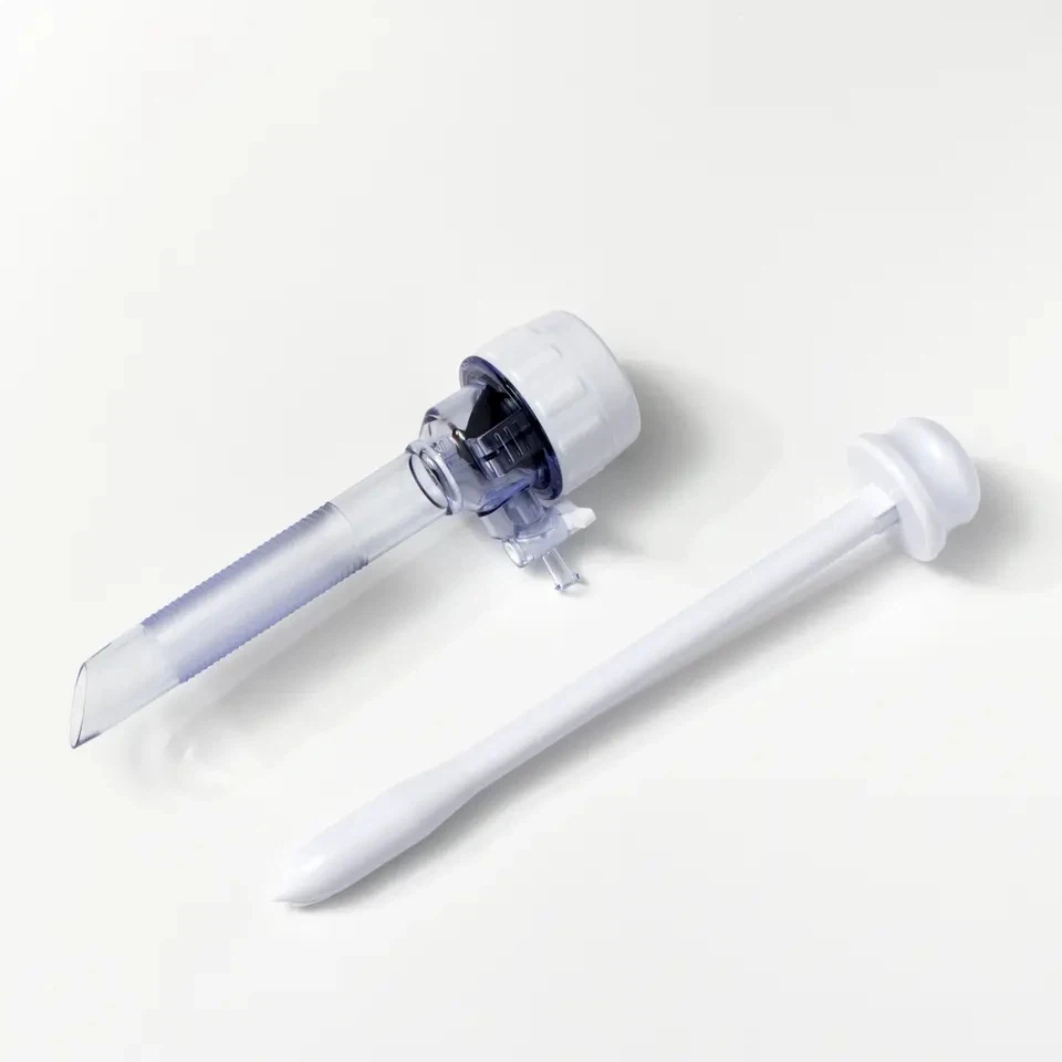 Trocar ไร้ใบพัดแบบใช้แล้วทิ้ง